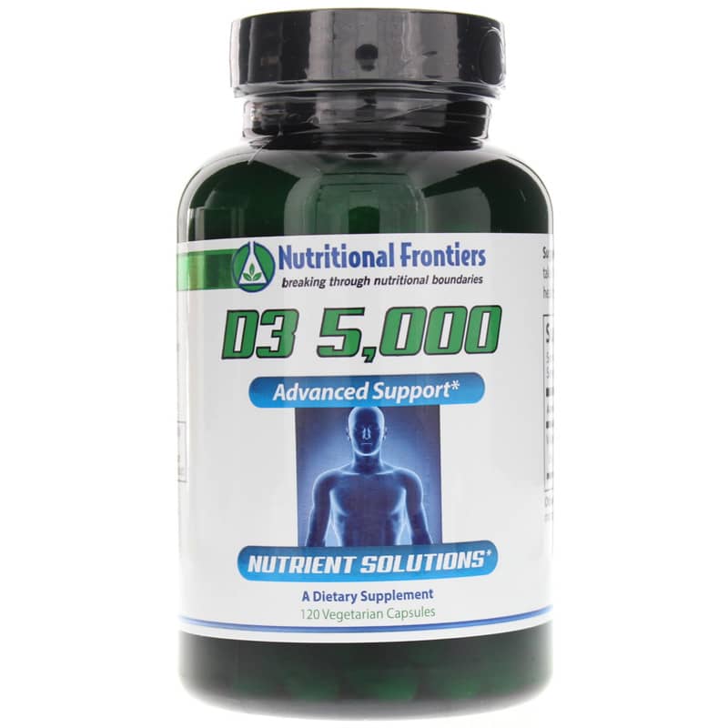 Nutritional Frontiers D3 5,000 120 Veg Capsules