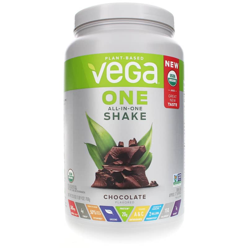 Vega One All-In-One Shake Organic Chocolate 25 Oz