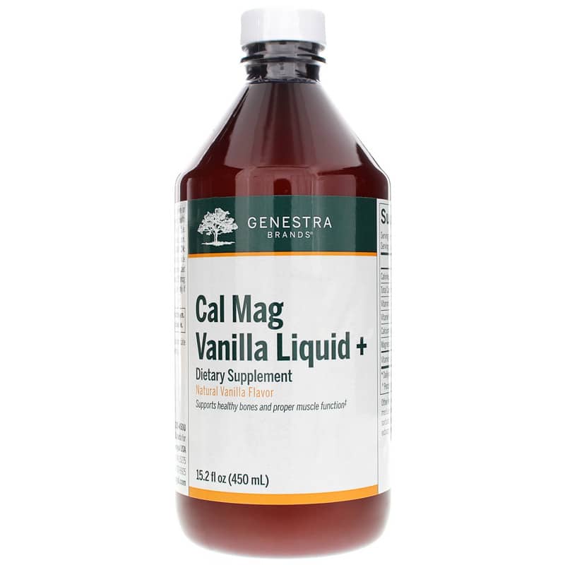 Genestra Cal Mag Vanilla Liquid + 15.2 Oz