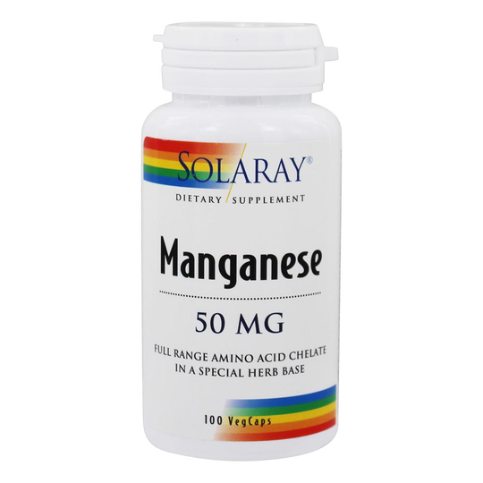 Solaray - Manganese 50 mg. - 100 Capsules
