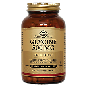Glycine - Free Form - 500 MG (100 Vegetarian Capsules)