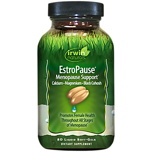 EstroPause Menopause Support with Calcium, Magnesium & Black Cohosh (80 Liquid Softgels)
