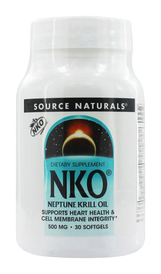Source Naturals - NKO Neptune Krill Oil 500 mg. - 30 Softgels