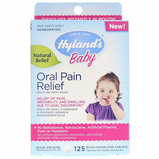 Hylands Baby Oral Pain Relief 125 Tablets