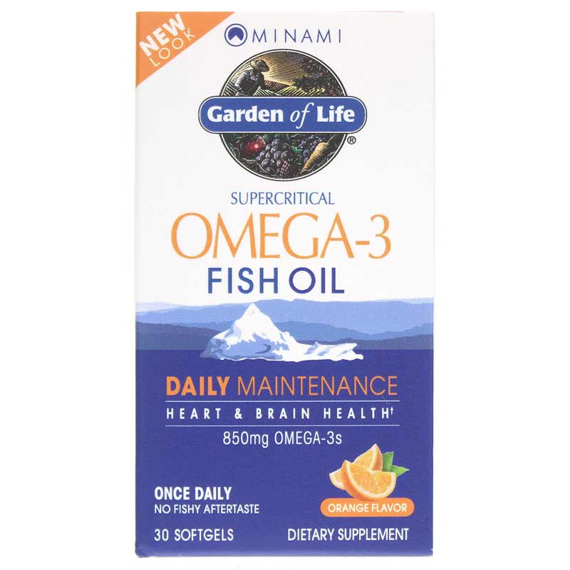 Garden of Life Minami Omega-3 Fish Oil Daily Maintenance 30 Softgels