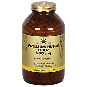 Psyllium Husks Fiber - 500 MG (500 Vegetarian Capsules)
