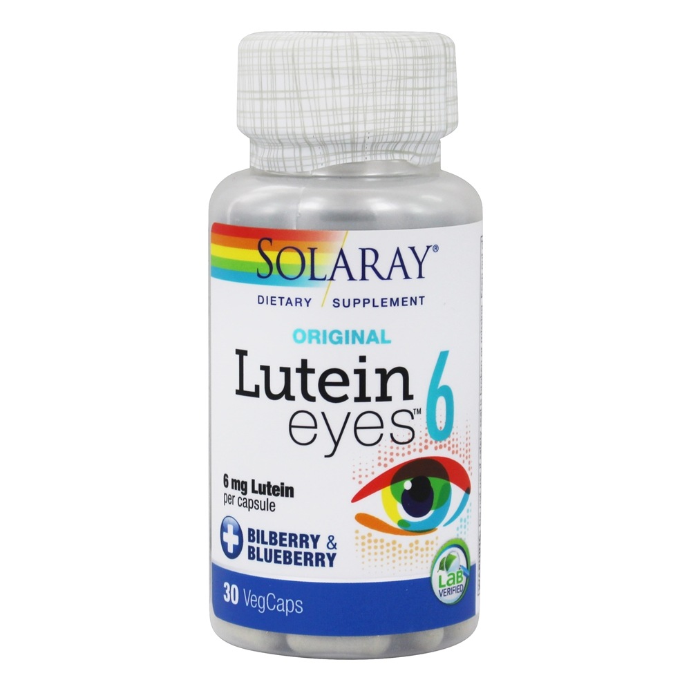 Solaray - Original Lutein Eyes 6 mg. - 30 Vegetarian Capsules