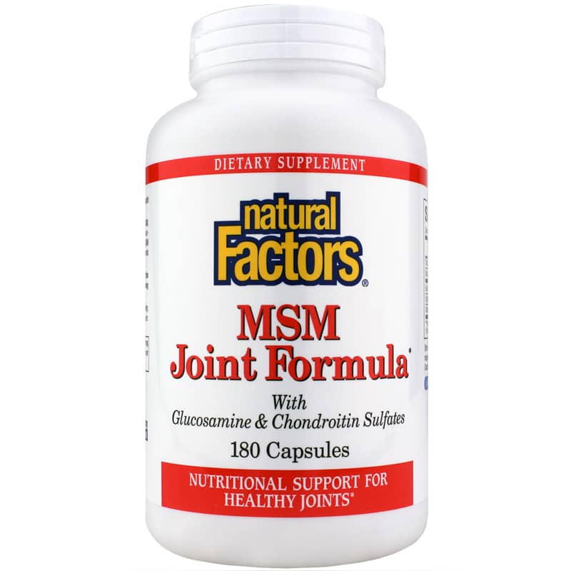 Natural Factors MSM Joint Formula 180 Capsules