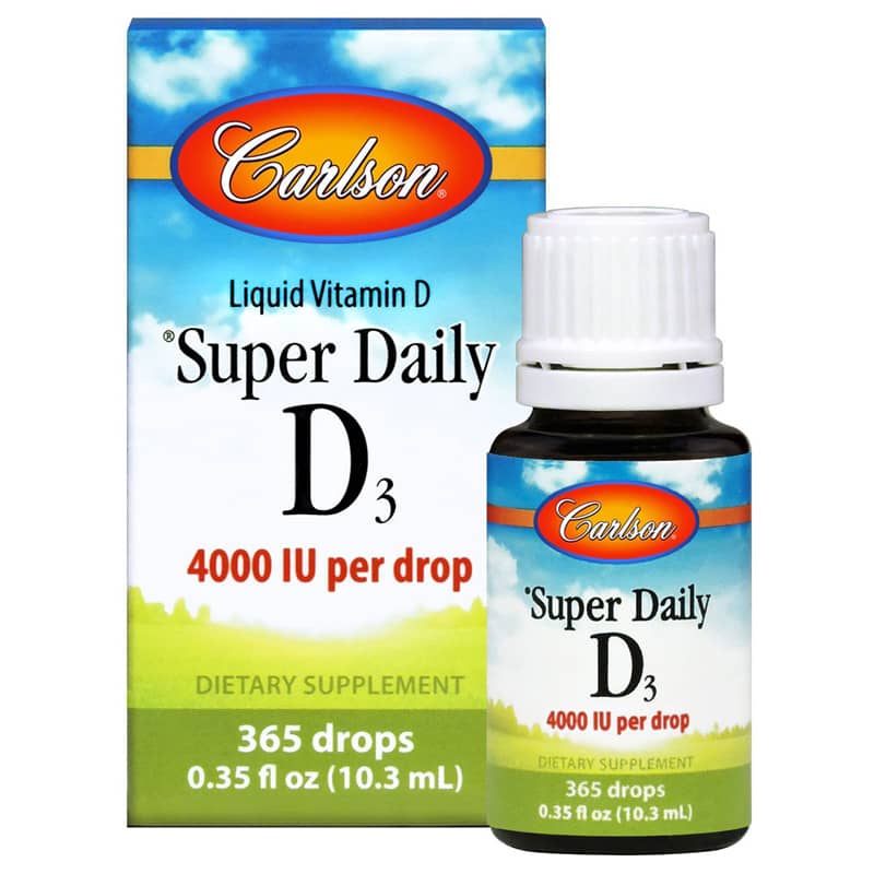 Carlson Labs Super Daily D3 4000 IU Vitamin D Liquid 365 Drops