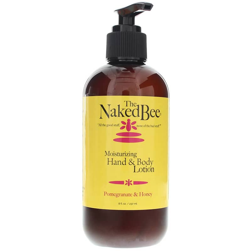 Naked Bee Moisturizing Hand & Body Lotion Pomegranate & Honey 8 Oz