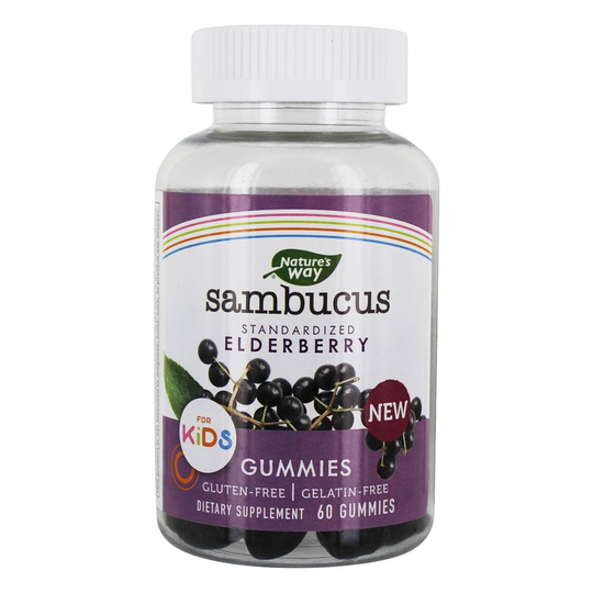 Nature's Way - Sambucus Standardized Elderberry for Kids - 60 Gummies
