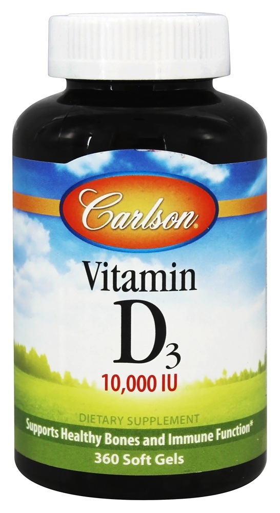 Carlson Labs - Vitamin D3 10000 IU - 360 Softgels