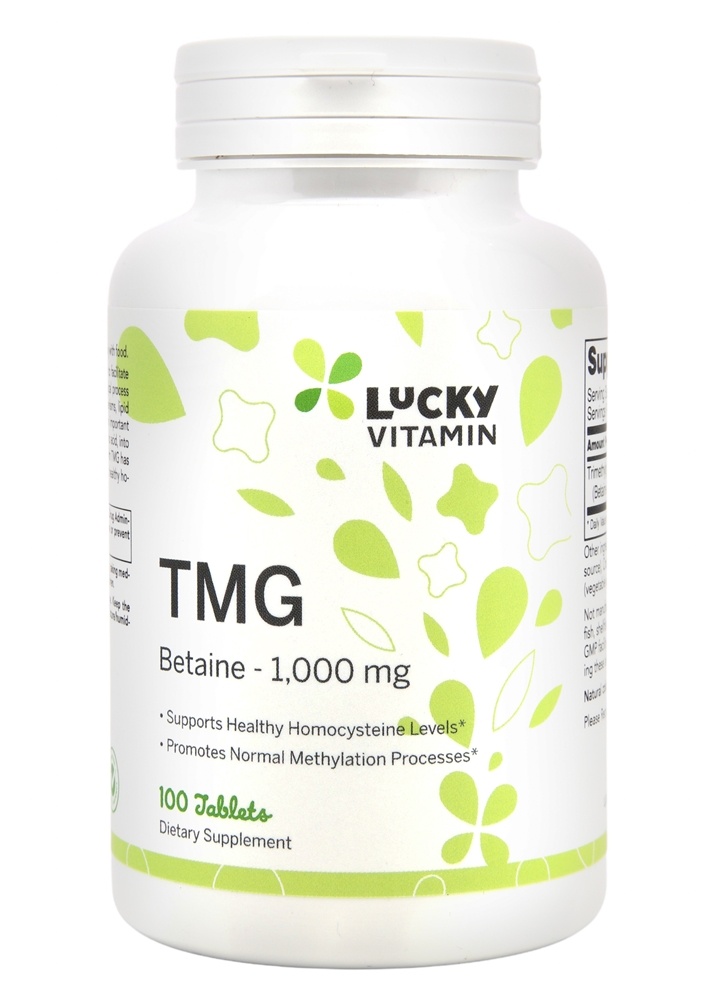 LuckyVitamin - TMG Betaine 1000 mg. - 100 Tablets