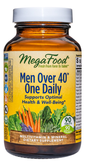 MegaFood - Men Over 40 One Daily Multivitamin - 90 Tablets