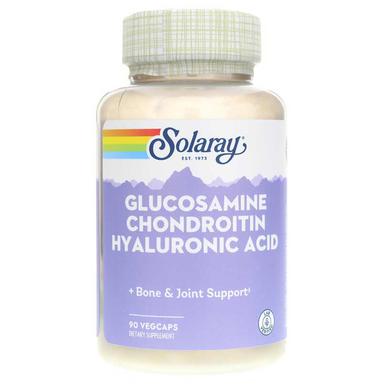 Solaray Glucosamine Chondroitin Hyaluronic Acid 90 Veg Capsules