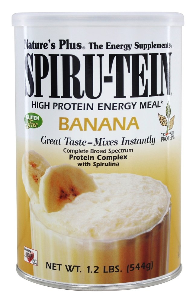 Natures Plus - Spiru-Tein High Protein Energy Meal Banana - 1.2 lbs.