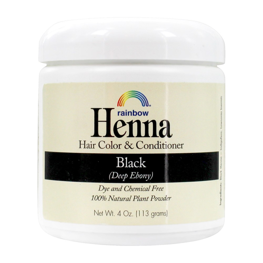 Rainbow Research - Henna Hair Color & Conditioner Black - 4 oz.