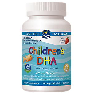 Children's DHA Omega-3s - Supports Healthy Cognitive Development & Immune Function - Strawberry (180 Softgels)