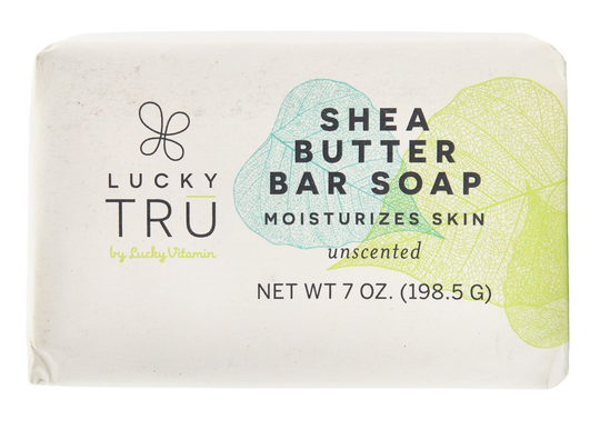 LuckyTru - Shea Butter French Milled Bar Soap Unscented - 7 oz.