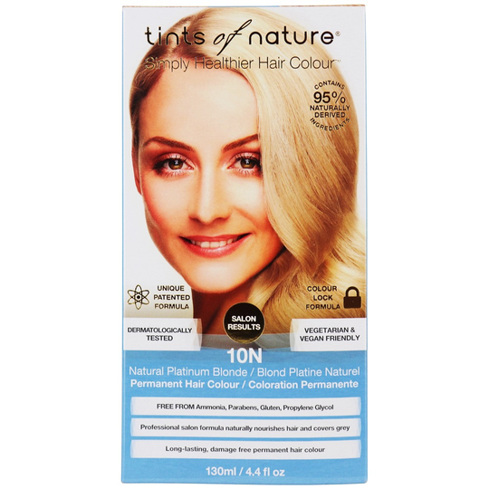 Tints Of Nature - Conditioning Permanent Hair Color 10N Natural Platinum Blonde - 4.4 fl. oz.