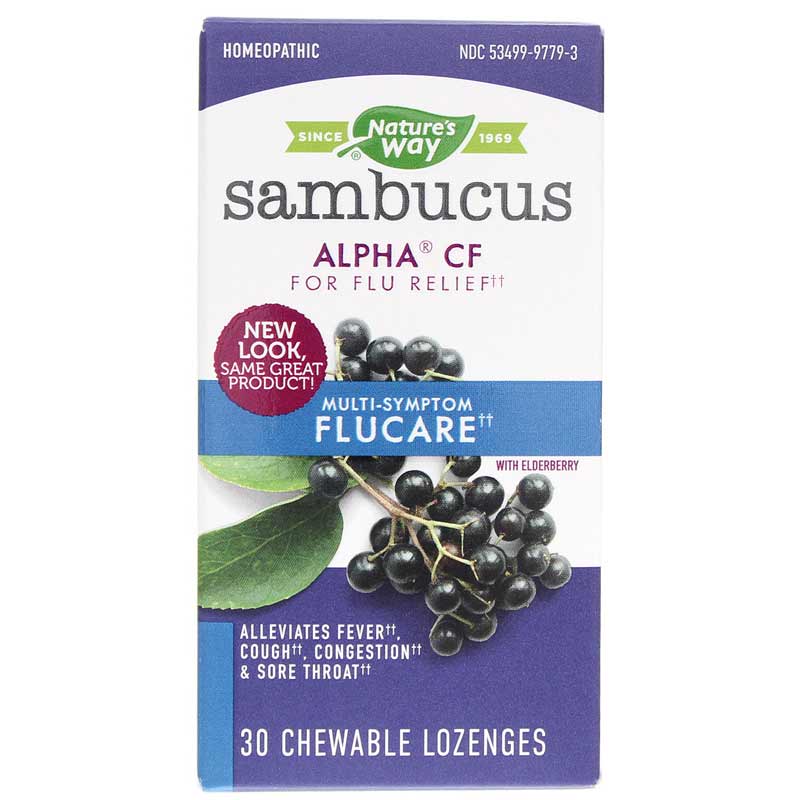 Natures Way Sambucus Alpha CF FluCare Lozenge 30 Lozenges