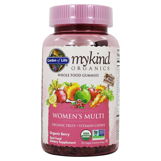 Garden of Life - mykind Organics Women's Multi Whole Food Gummies Berry - 120 Gummies