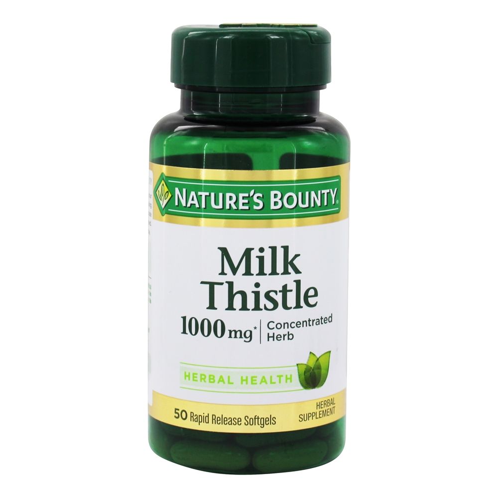 Nature's Bounty - Milk Thistle 1000 mg. - 50 Softgels