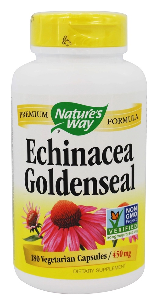 Nature's Way - Echinacea Goldenseal 450 mg. - 180 Vegetarian Capsules