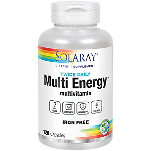 Multi-Energy Multivitamin - Iron Free - Twice Daily (120 Capsules)