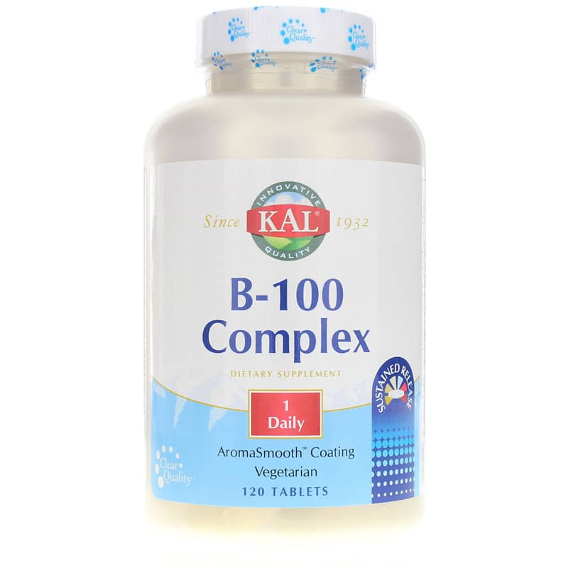 Kal B-100 Complex, Sustained Release Formula 120 Tablets