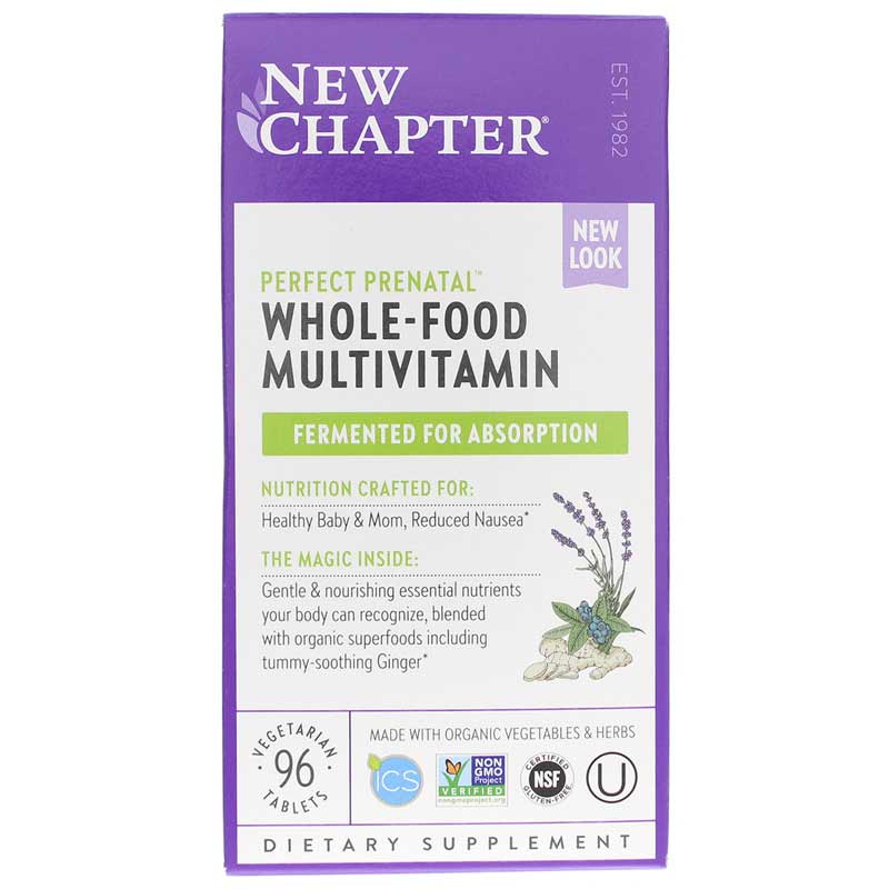 New Chapter Perfect Prenatal Multivitamin 96 Veg Tablets