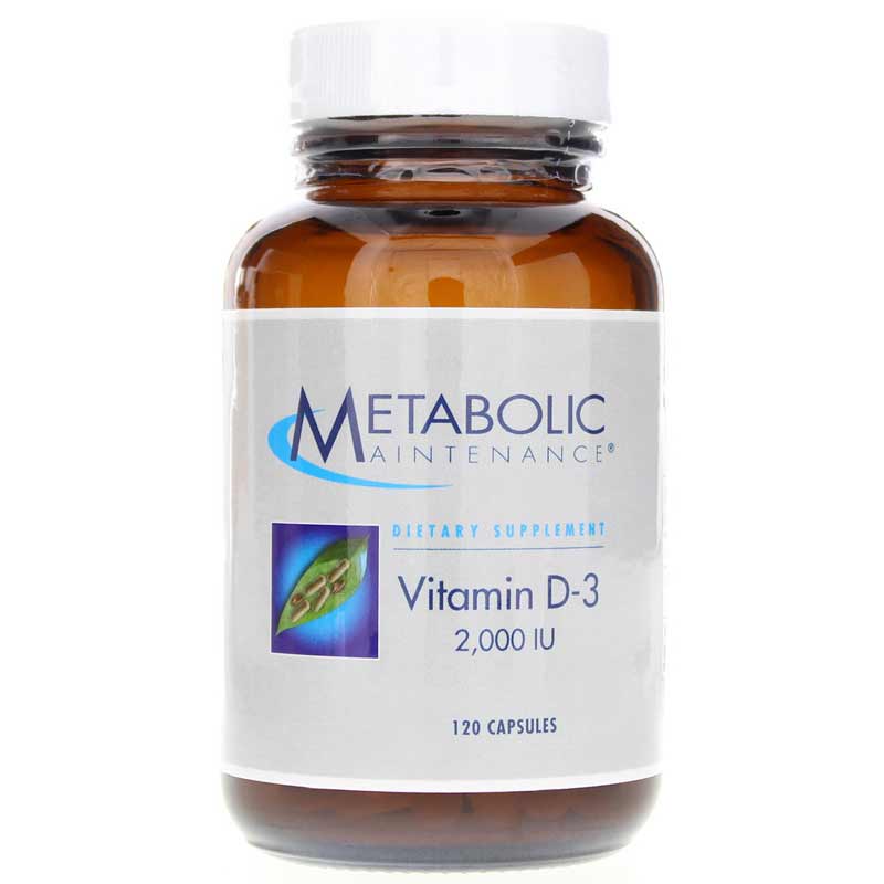 Metabolic Maintenance Vitamin D3 2,000 IU 120 Capsules