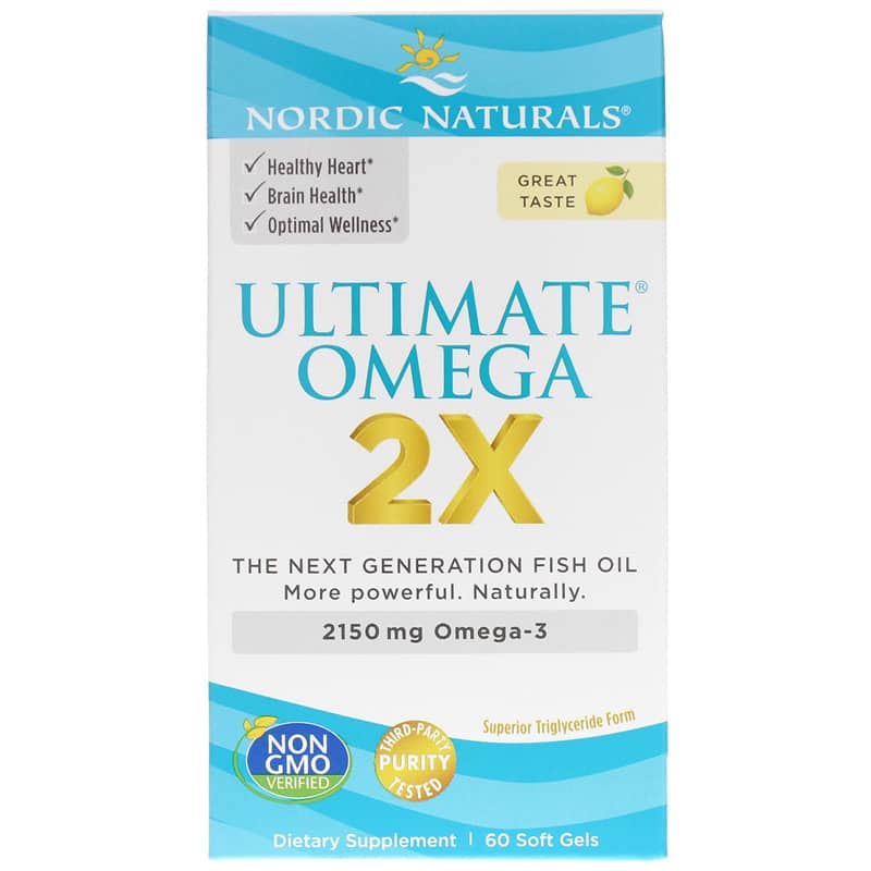 Nordic Naturals Ultimate Omega 2X 60 Softgels