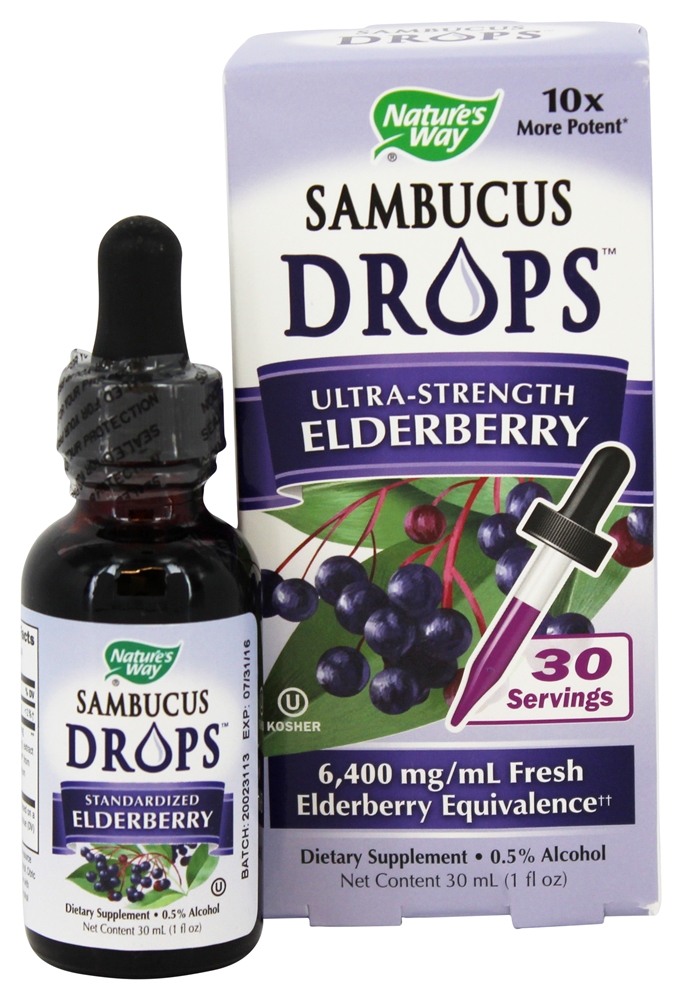 Nature's Way - Sambucus Drops Ultra-Strength Elderberry - 30 ml.