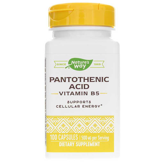 Natures Way Pantothenic Acid (Vitamin B5) 100 Capsules