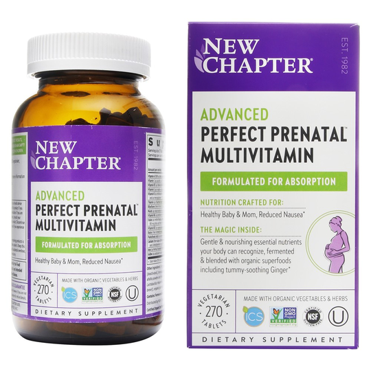 New Chapter - Advanced Perfect Prenatal Multivitamin - 270 Vegetarian Tablets