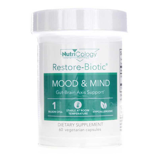 Nutricology Restore-Biotic Mood & Mind 60 Veg Capsules