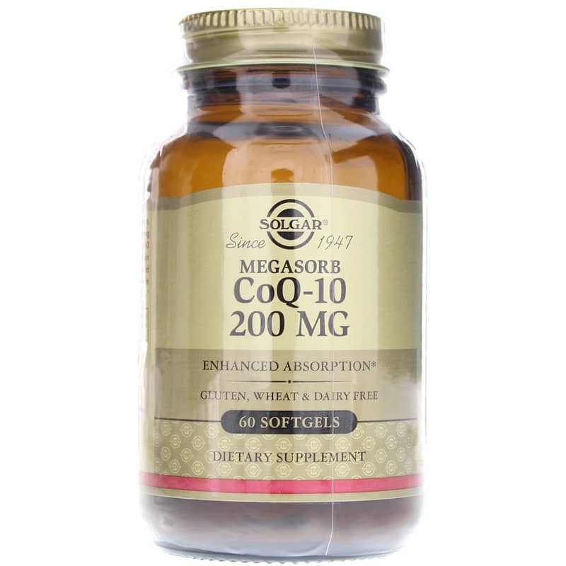 Solgar CoQ-10 200 Mg Megasorb 60 Softgels