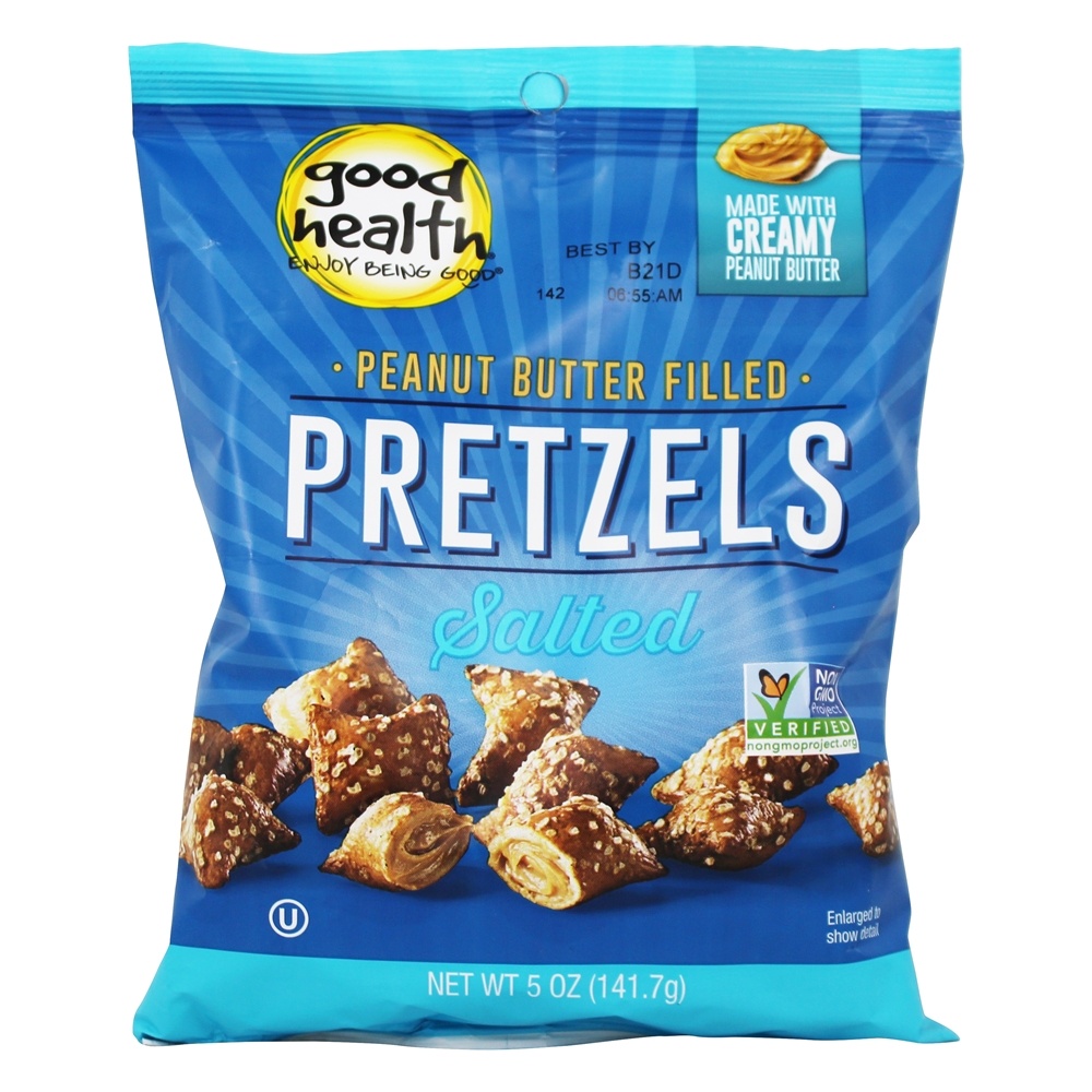 Good Health Natural Foods - Peanut Butter Filled Pretzels Salted - 5 oz.