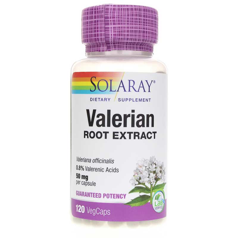 Solaray Valerian Root Extract 50 Mg 120 Veg Capsules