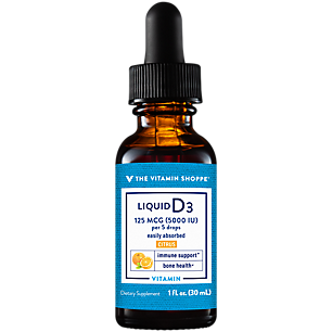 Liquid Vitamin D3 - Immune Support & Bone Health - 5,000 IU - Citrus (1 fl. oz.)