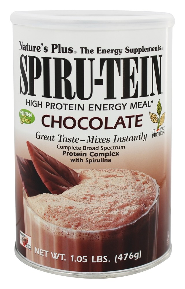 Natures Plus - Spiru-Tein High Protein Energy Meal Chocolate - 1.05 lbs.