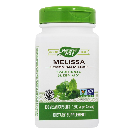 Nature's Way - Melissa Lemon Balm Leaf 1500 mg. - 100 Vegan Capsules