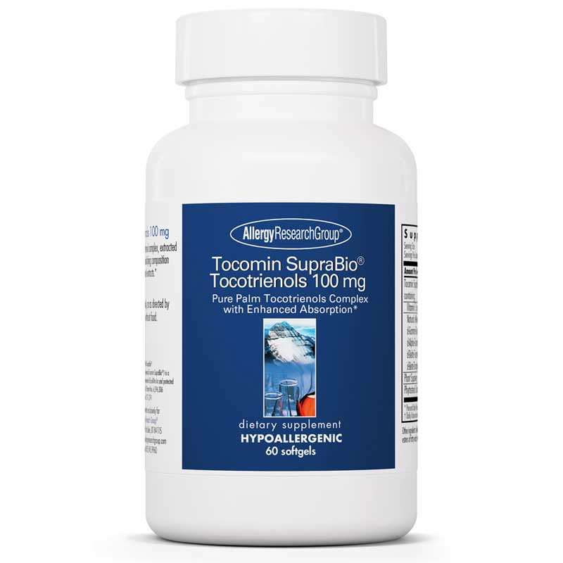 Allergy Research Group Tocomin SupraBio Tocotrienols 100 Mg 60 Softgels