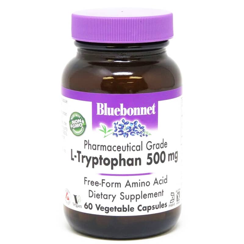 Bluebonnet L-Tryptopan 500 Mg 60 Veg Capsules