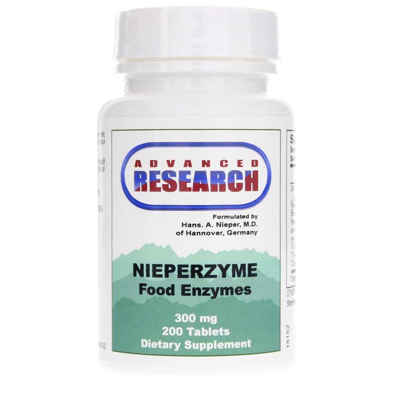 Advanced Research Nieperzyme Food Enzymes 200 Tablets