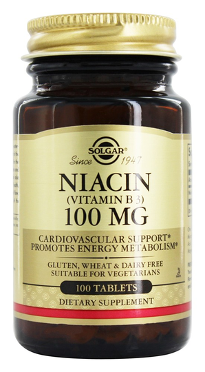 Solgar - Niacin (Vitamin B3) 100 mg. - 100 Tablets