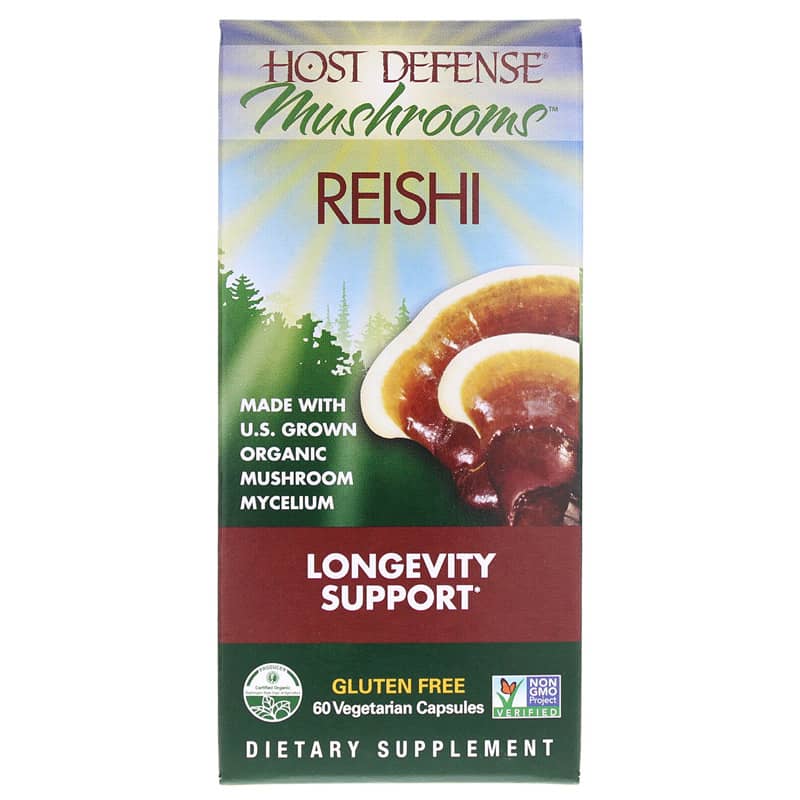 Host Defense Reishi Longevity Support 60 Veg Capsules