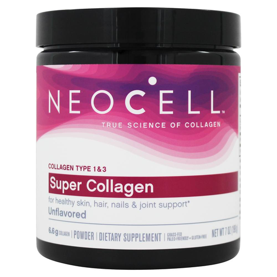 NeoCell - Super Collagen Powder Type 1 & 3 Unflavored 6.6 g. - 7 oz.