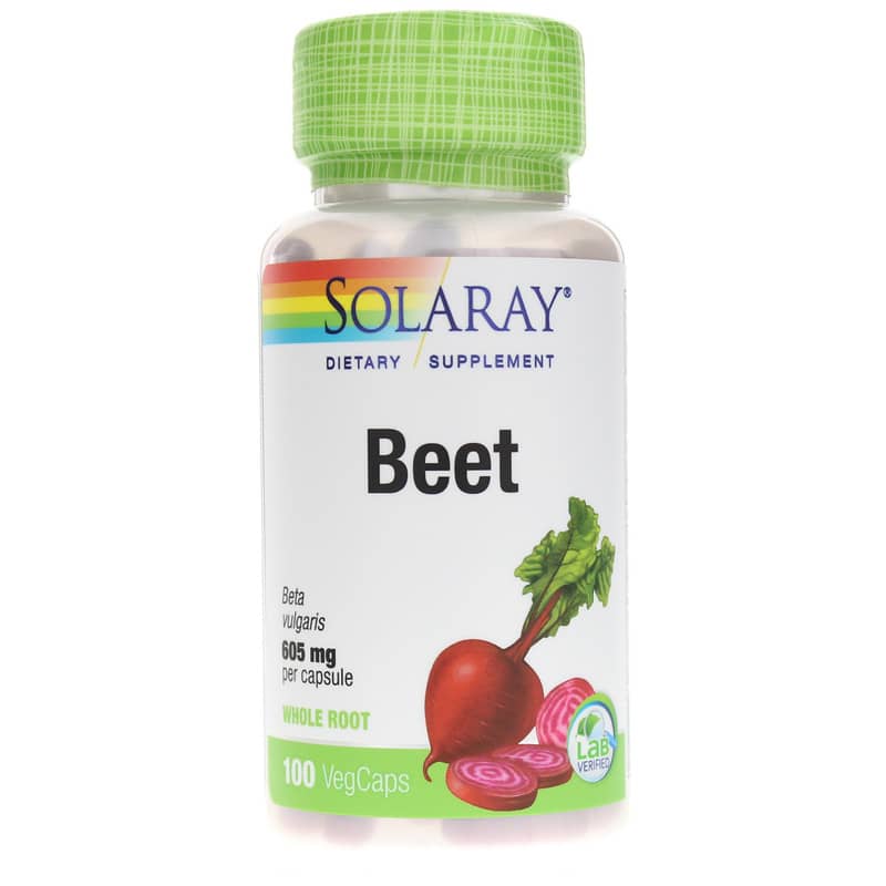 Solaray Beet 605 Mg 100 Veg Capsules
